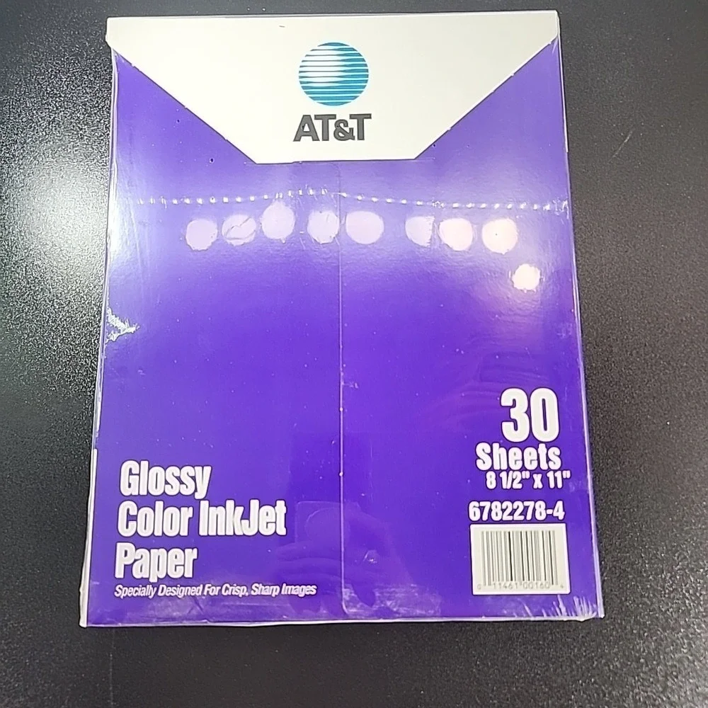 30 Glossy Color Inkjet Printer Photo Paper 8.5x11 Ultra White Bright